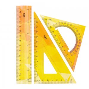 SET GEOMETRIE 3 PIESE FLEXIBIL COLOR (RIG.15, ECH.13CM, ECH.13CM) DELI SET GEOMETRIE 3 PIESE FLEXIBIL COLOR (RIG.15, ECH.13CM, ECH.13CM) DELI