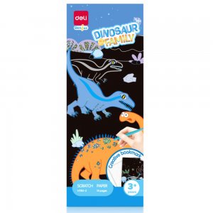 Set Creativ 15 Semne De Carte Carton Razuibil Dinozauri Deli