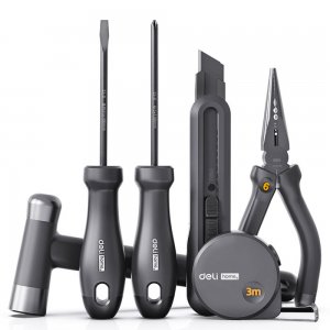 Trusa Scule 6 Piese De Baza Negru Home Series Deli