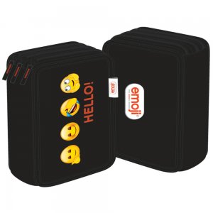 Penar Neechipat 3 Fermoare Emoji Negru Pigna Penar Neechipat 3 Fermoare Emoji Negru Pigna