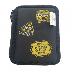 Penar Neechipat 3 Fermoare Negru Emoji Pigna