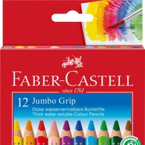 CREIOANE COLORATE 12 CULORI + ASCUTITOARE JUMBO GRIP FABER-CASTE CREIOANE COLORATE 12 CULORI + ASCUTITOARE JUMBO GRIP FABER-CASTE