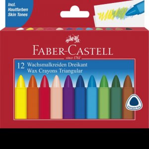 CREIOANE CERATE TRIUNGHIULARE 12 CULORI FABER-CASTELL CREIOANE CERATE TRIUNGHIULARE 12 CULORI FABER-CASTELL