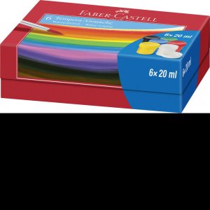 GUASE 6 CULORI 20ML FABER-CASTELL