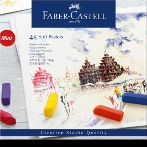 CREIOANE PASTEL SOFT MINI 48 CULORI FABER-CASTELL