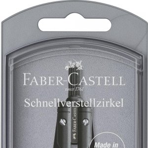 COMPAS QUICK-SET GRIP NEGRU FABER-CASTELL COMPAS QUICK-SET GRIP NEGRU FABER-CASTELL