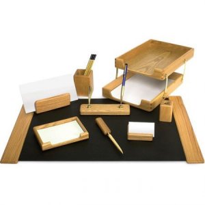 Set De Birou Din Lemn 10 Piese