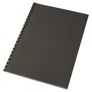 Coperti Carton A4 250g Negru 100/top Gbc