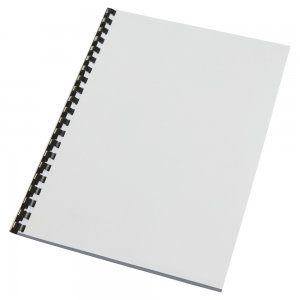 Coperti Carton A4 250g Alb Mat 100/top Gbc