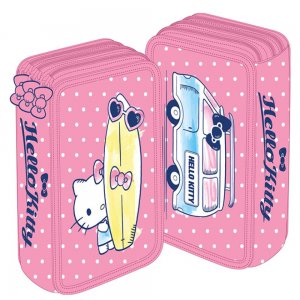 Penar Neechipat 3 Fermoare Hello Kitty Roz Dots Pigna Penar Neechipat 3 Fermoare Hello Kitty Roz Dots Pigna