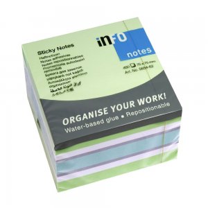 Notes Adeziv 75*75mm Verde Pal-alb-violet- Albastru 450f Info No Notes Adeziv 75*75mm Verde Pal-alb-violet- Albastru 450f Info No