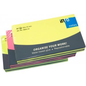 Notes Adeziv 75*125mm 80 File Neon Asortat Info Notes Notes Adeziv 75*125mm 80 File Neon Asortat Info Notes