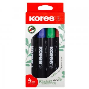 Marker Permanent Set 4 3mm Eco Kores Marker Permanent Set 4 3mm Eco Kores