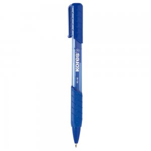 Pix cu Mecanism K6 Kores, Albastru, Varf de 0.7 mm, Pix Albastru, Pixuri Albastre, Pix Simplu, Pixuri Simple, Pixuri Scoala, Pixuri pentru Scoala, Pix Cerneala Albastra, Pix cu Cerneala Albastra, Pix Albastru Kores, Pix cu Grip