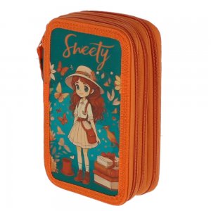 Penar Neechipat 3 Fermoare Sweety Verde Pigna