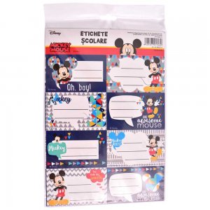 Etichete Scolare pentru Baieti, Model Mickey, 40 buc/set, Culoare Multicolor Etichete Scolare pentru Baieti, Model Mickey, 40 buc/set, Culoare Multicolor