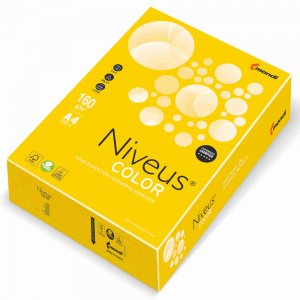 Carton Copiator A4 Galben Mustar Intens 160g 250/top Ig50 Niveus