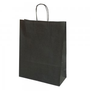 Punga Hartie Maner Rasucit 22 X 10 X 31 Cm Negru/alb Papiroti