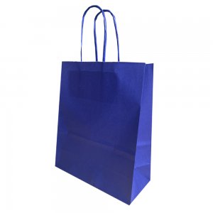 Punga Hartie Maner Rasucit 18 X 8 X 22 Cm Albastru Nautic/alb Papiroti Punga Hartie Maner Rasucit 18 X 8 X 22 Cm Albastru Nautic/alb Papiroti