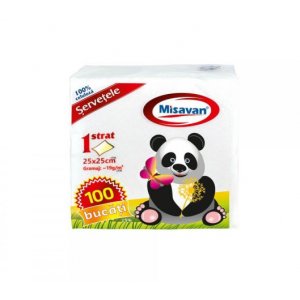 Servetele De Masa Albe 25x25cm 100/set