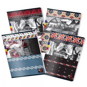 Caiet A4 60 File Dictando Licente Ethno Diverse Modele Pigna