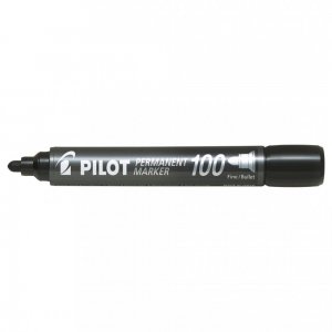 Marker Permanent Negru Varf Rotund 3mm 100 Pilot Marker Permanent Negru Varf Rotund 3mm 100 Pilot