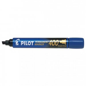 Marker Permanent Albastru Varf Tesit 4mm P400 Pilot Marker Permanent Albastru Varf Tesit 4mm P400 Pilot