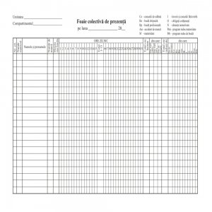 Foaie Colectiva De Prezenta Foaie Colectiva De Prezenta
