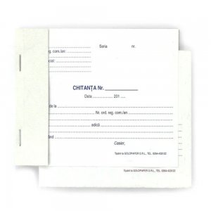 Chitantier A6 2 Exemplare Gold Chitantier A6 2 Exemplare Gold