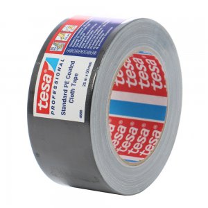 Banda Adeziva Textila Neagra 25m 50mm Tesa Banda Adeziva Textila Neagra 25m 50mm Tesa