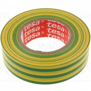 Banda Adeziva Electroizolatoare 20m*19mm Galben/verde Tesa Banda Adeziva Electroizolatoare 20m*19mm Galben/verde Tesa