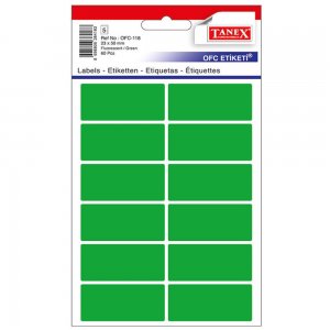 Etichete 23*50mm Colturi Rotunde Verzi 60/set Tanex