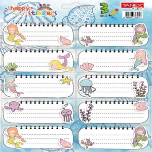 Etichete Scolare 30/set Mermaids Tls-828 Tanex Etichete Scolare 30/set Mermaids Tls-828 Tanex