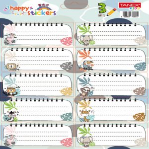 Etichete Scolare 30/set Animale Salbatice Tls-833 Tanex Etichete Scolare 30/set Animale Salbatice Tls-833 Tanex