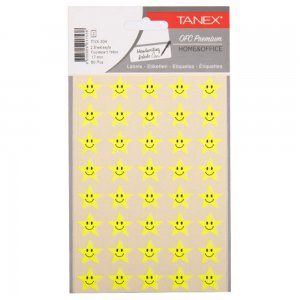 Sticker Smiley Stars Galbene 80/set Tnx-304 Tanex