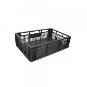 Naveta A107, Plastic HDPE, 60x40x17 cm, Perforata, Neagra Naveta A107, Plastic HDPE, 60x40x17 cm, Perforata, Neagra