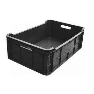 Naveta A113A, Plastic HDPE, 60x40x20 cm, Plina, Neagra Naveta A113A, Plastic HDPE, 60x40x20 cm, Plina, Neagra