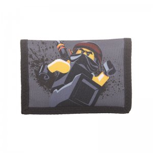 Portofel Textil Lego M-line - Design Gri Ninjago Cole