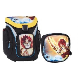 Ghiozdan Scoala Explorer + Sac Sport, Lego Core Line - Design Chima Fire & Ice Ghiozdan Scoala Explorer + Sac Sport, Lego Core Line - Design Chima Fire & Ice