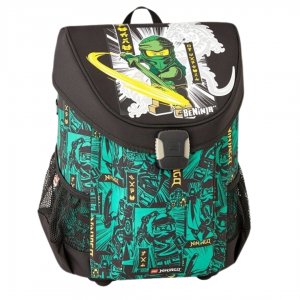 Ghiozdan Scoala Easy Lego Core Line - Design Ninjago, Green