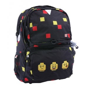 Ghiozdan Scoala Freshman Lego Core Line - Design Faces Balck Ghiozdan Scoala Freshman Lego Core Line - Design Faces Balck