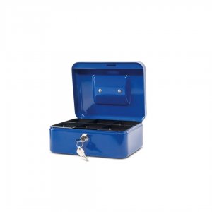 Caseta (cutie) Metalica Pentru Bani, 200 X 170 X 90 Mm, Maul - Albastra Caseta (cutie) Metalica Pentru Bani, 200 X 170 X 90 Mm, Maul - Albastra