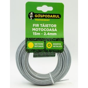 Fir Taietor Cu Insertie Metalica 15m - 2.4mm (sectiune Rotunda) (mc) Fir Taietor Cu Insertie Metalica 15m - 2.4mm (sectiune Rotunda) (mc)