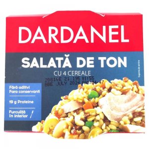 Salata de Ton Dardanel cu Cereale, 185 g Salata de Ton Dardanel cu Cereale, 185 g