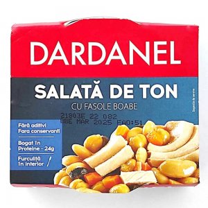 Salata de Ton Dardanel cu Fasole Boabe, 185 g Salata de Ton Dardanel cu Fasole Boabe, 185 g