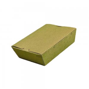 Set 50 Cutii pentru Meniu, 900 ml, Inchidere cu 4 Clapete, Carton Kraft