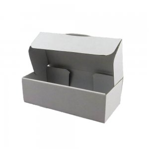 Set 100 Cutii cu Autoformare, 260x200x90 mm, Carton Alb