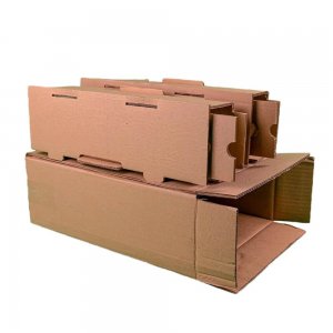 Set 50 Cutii pentru 2 Sticle, cu Separator, 260x130x395 mm, Carton CO5 Natur Set 50 Cutii pentru 2 Sticle, cu Separator, 260x130x395 mm, Carton CO5 Natur
