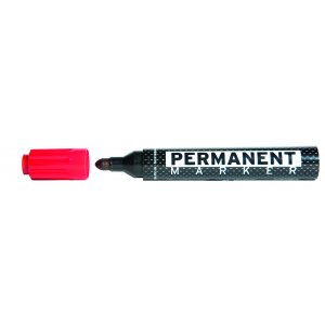 Permanent Marker, Varf Rotund, Corp Plastic, Molin - Rosu Permanent Marker, Varf Rotund, Corp Plastic, Molin - Rosu