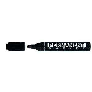 Permanent Marker, Varf Rotund, Corp Plastic, Molin - Negru Permanent Marker, Varf Rotund, Corp Plastic, Molin - Negru